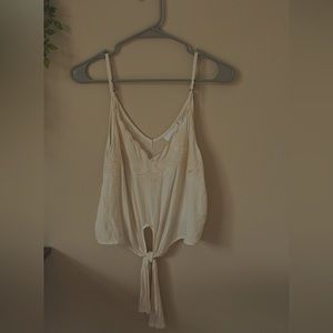 Cream tank top.